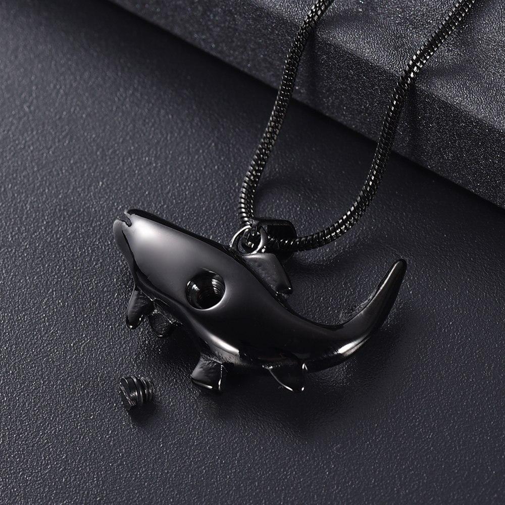 Cremation Necklace - Fish Shaped Cremation Urn Necklace