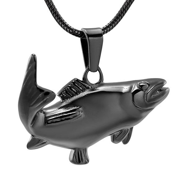 Cremation Necklace - Fish Shaped Cremation Urn Necklace