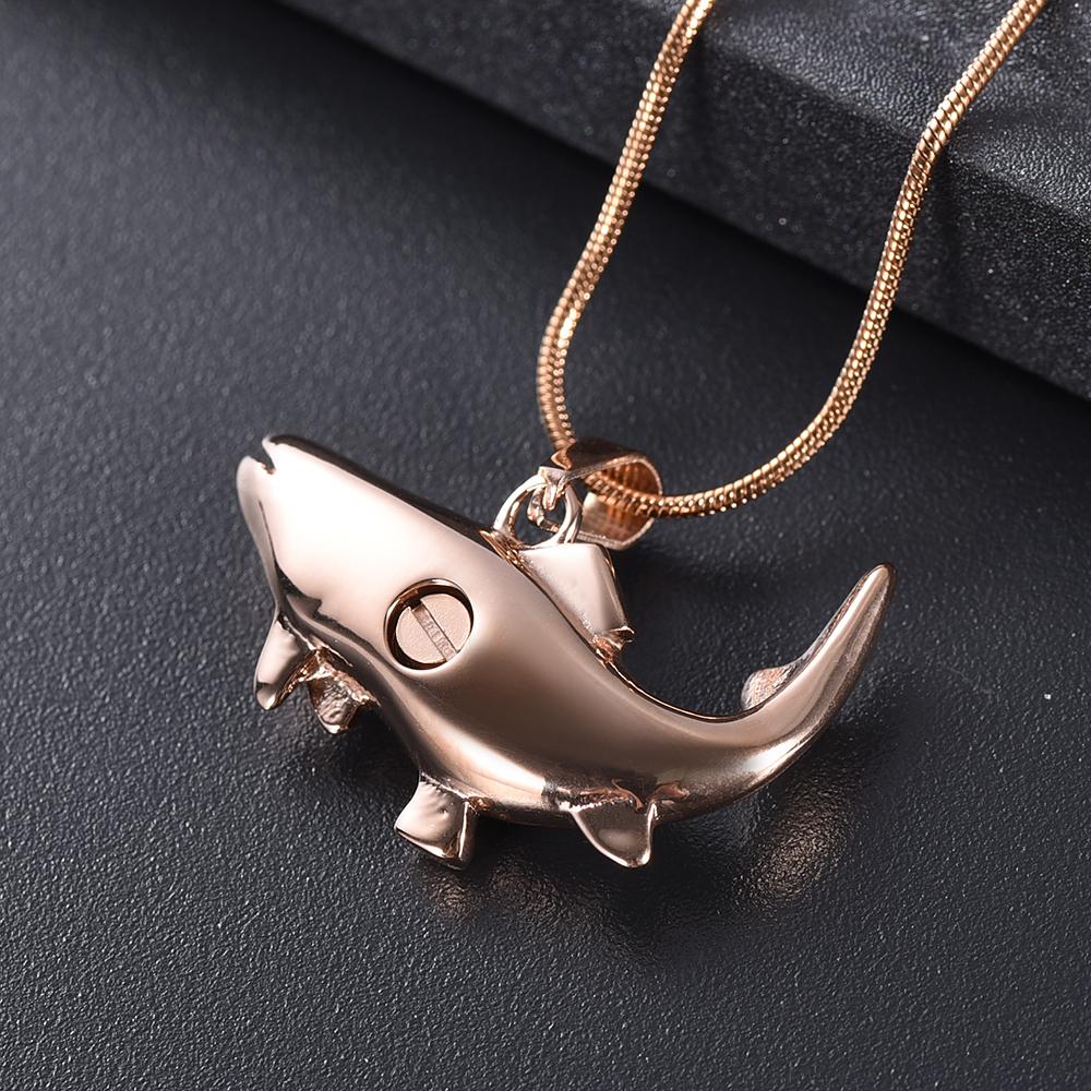 Cremation Necklace - Fish Shaped Cremation Urn Necklace