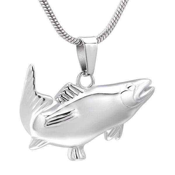 Cremation Necklace - Fish Shaped Cremation Urn Necklace