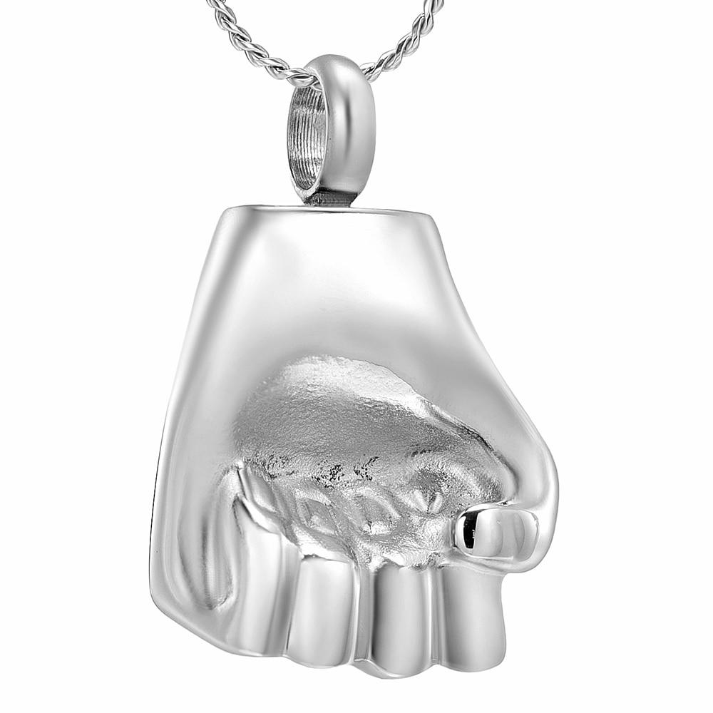 Cremation Necklace - Fist Shaped Cremation Urn Necklace