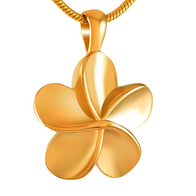 Cremation Necklace - Flower Cremation Urn Necklace