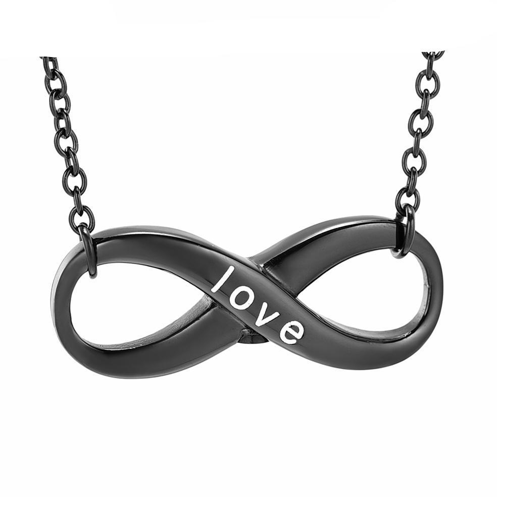 Cremation Necklace - Forever Love Infinity Shaped Cremation Urn Necklace