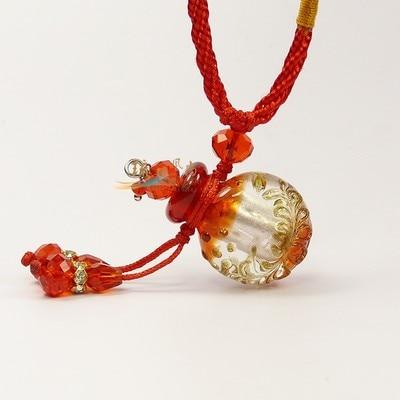 Cremation Necklace - Glass Flask Shaped Cremation Urn Necklace