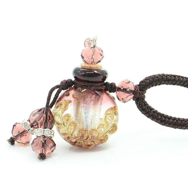 Cremation Necklace - Glass Flask Shaped Cremation Urn Necklace