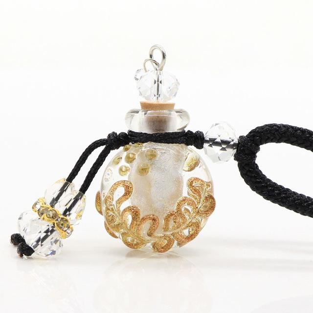 Cremation Necklace - Glass Flask Shaped Cremation Urn Necklace