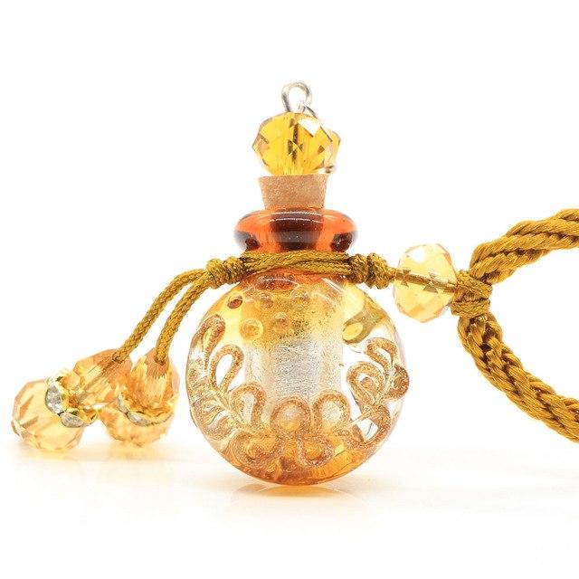 Cremation Necklace - Glass Flask Shaped Cremation Urn Necklace