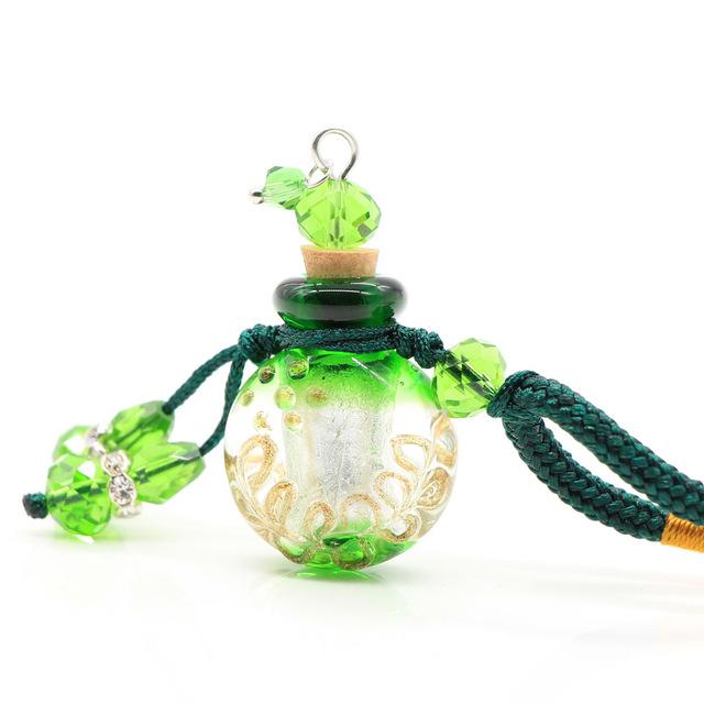 Cremation Necklace - Glass Flask Shaped Cremation Urn Necklace