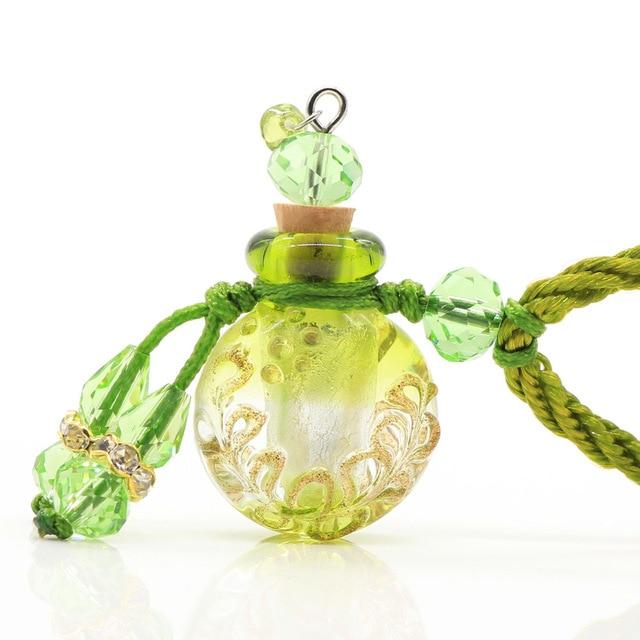 Cremation Necklace - Glass Flask Shaped Cremation Urn Necklace