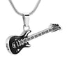 Cremation Necklace - Guitar Cremation Urn Necklace