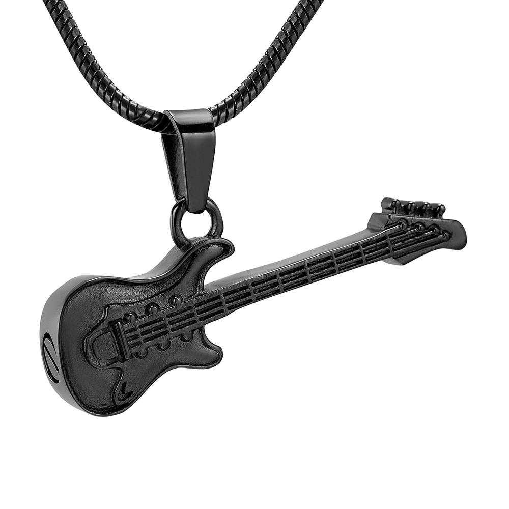 Cremation Necklace - Guitar Cremation Urn Necklace