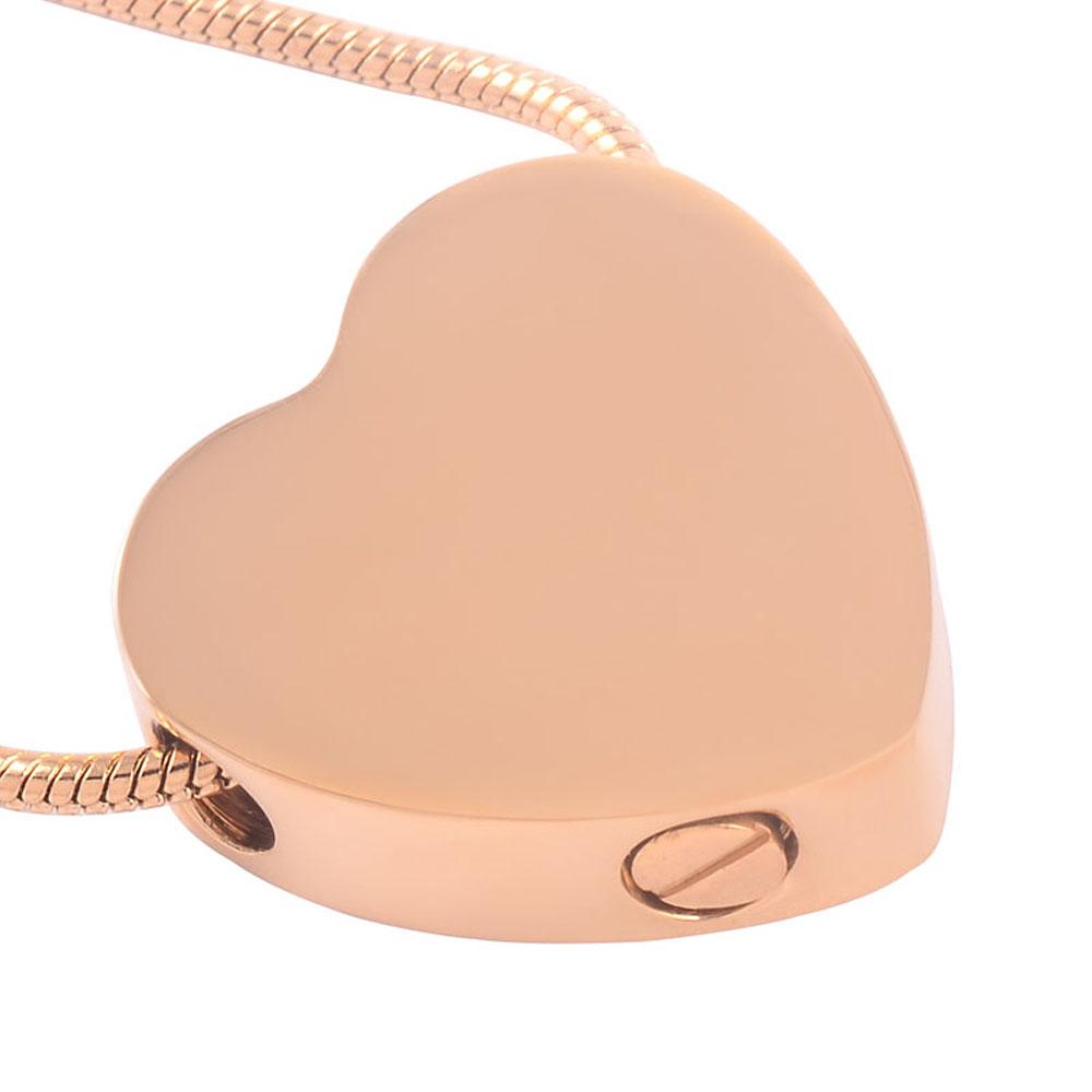 Cremation Necklace - Heart Shaped Cremation Urn Necklace