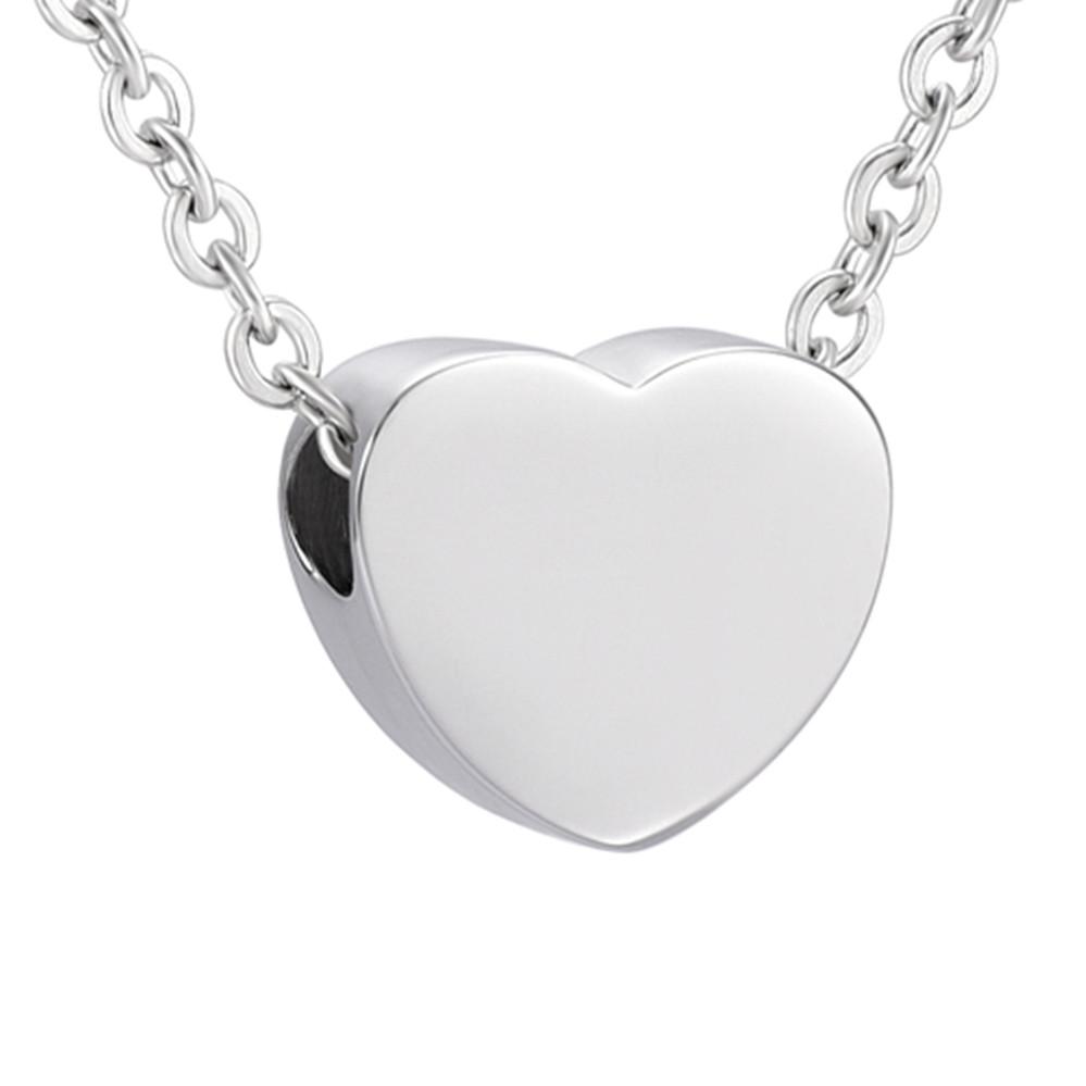Cremation Necklace - Heart Shaped Cremation Urn Necklace