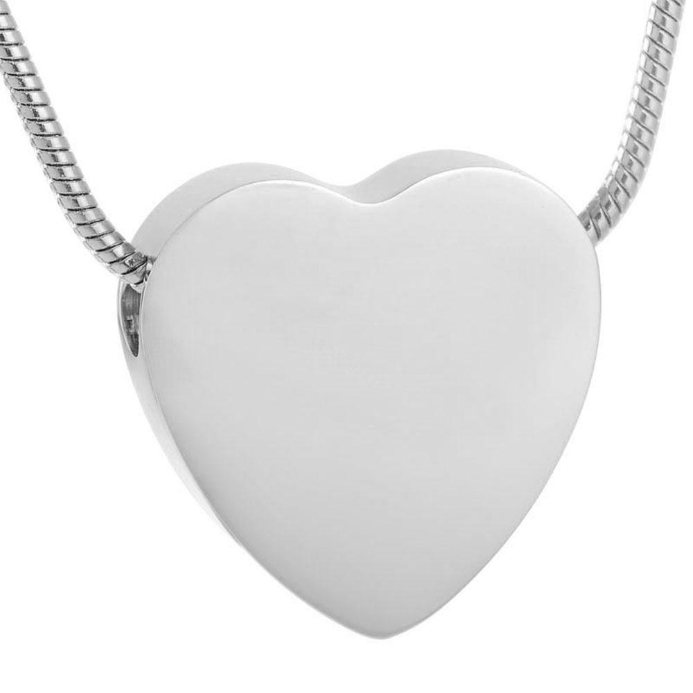 Cremation Necklace - Heart Shaped Cremation Urn Necklace