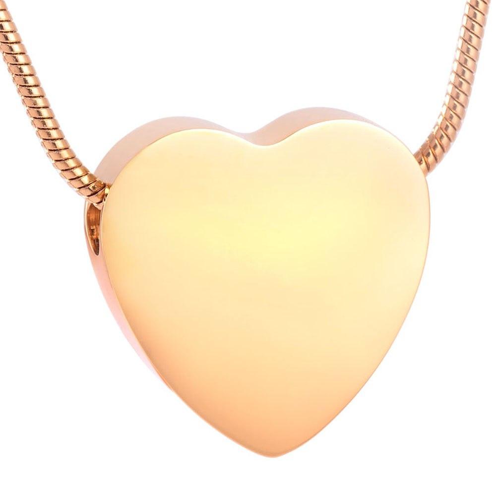 Cremation Necklace - Heart Shaped Cremation Urn Necklace