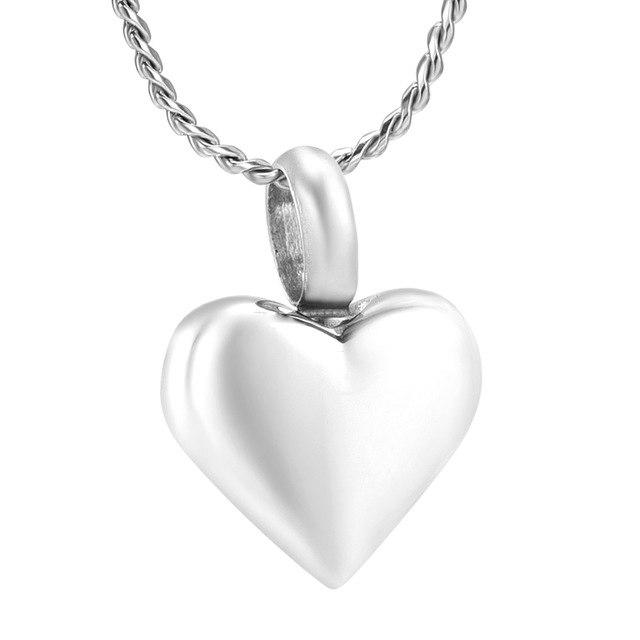 Cremation Necklace - Heart Shaped Cremation Urn Necklace