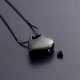 Cremation Necklace - Heart Shaped Cremation Urn Necklace