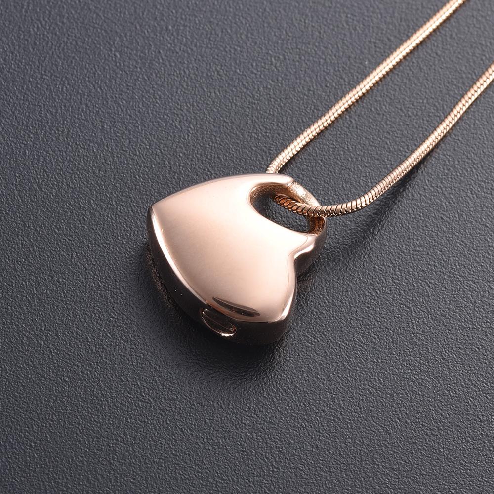 Cremation Necklace - Heart Shaped Cremation Urn Necklace