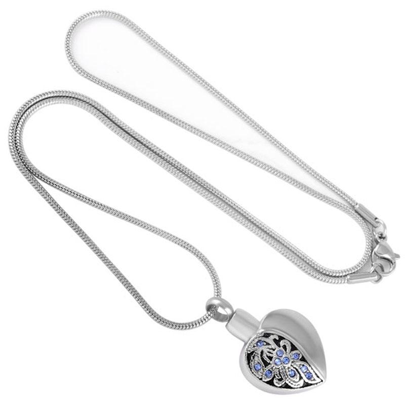 David Yurman // Sterling Silver & Blue Rhinestone Heart Charm Chain Link  Necklace – VSP Consignment