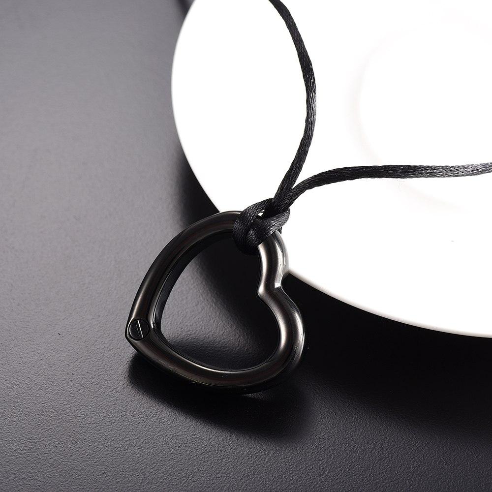 Cremation Necklace - Heart Shaped Modern Cremation Urn Necklace