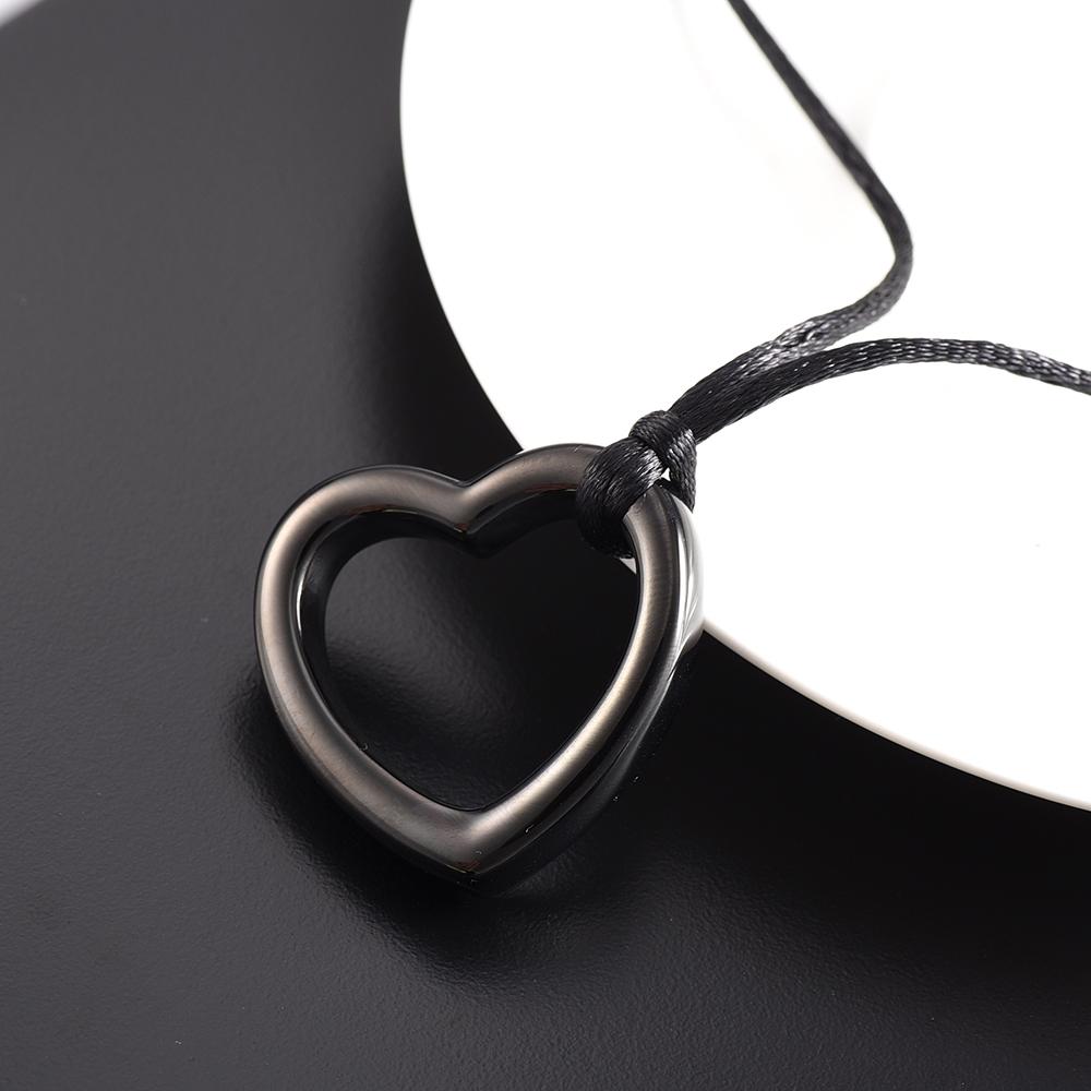 Cremation Necklace - Heart Shaped Modern Cremation Urn Necklace