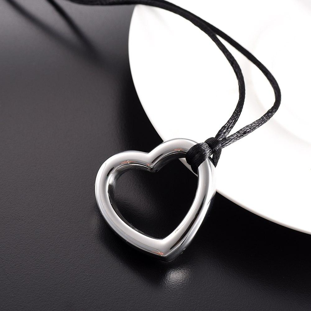 Cremation Necklace - Heart Shaped Modern Cremation Urn Necklace