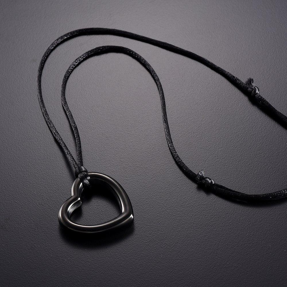Cremation Necklace - Heart Shaped Modern Cremation Urn Necklace