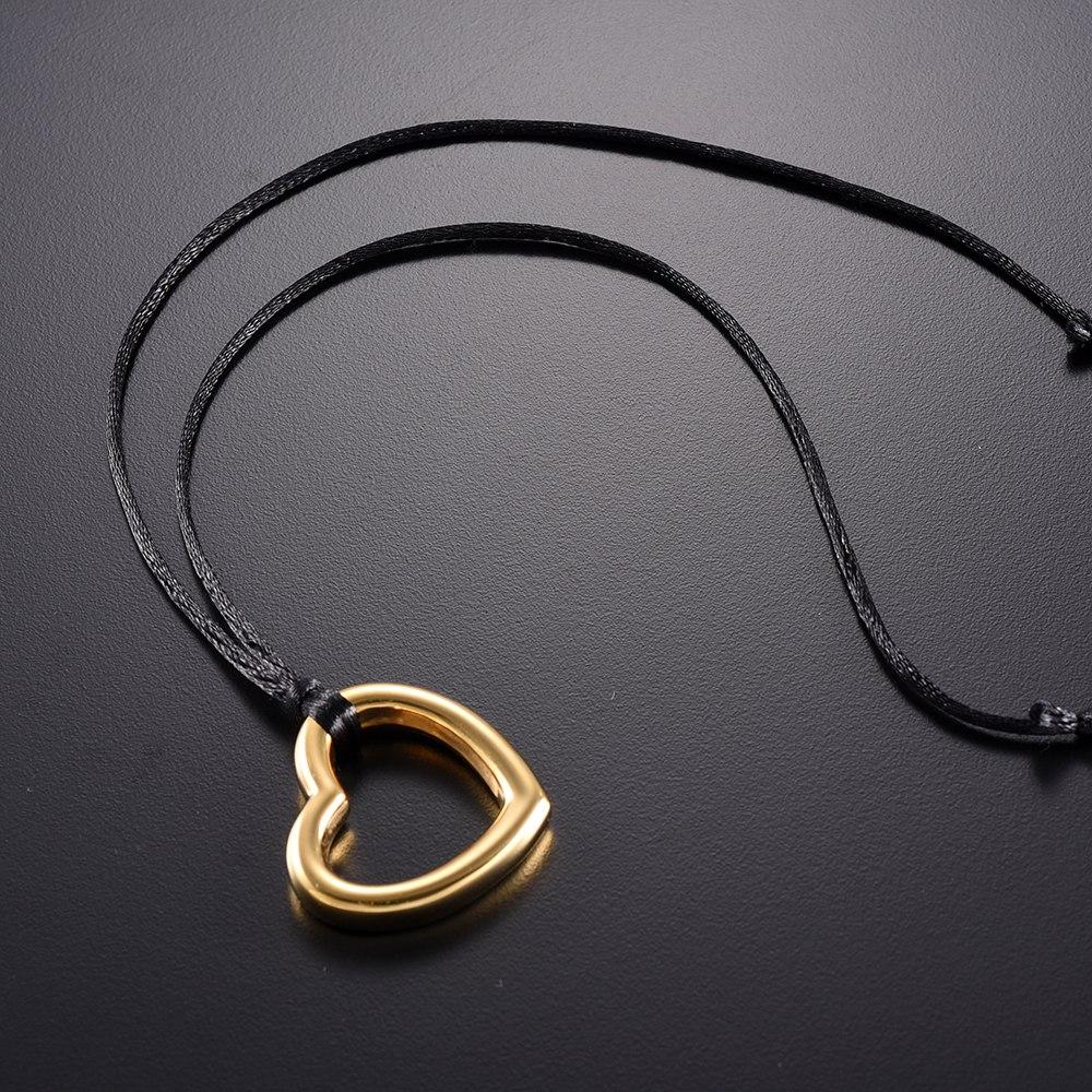 Cremation Necklace - Heart Shaped Modern Cremation Urn Necklace