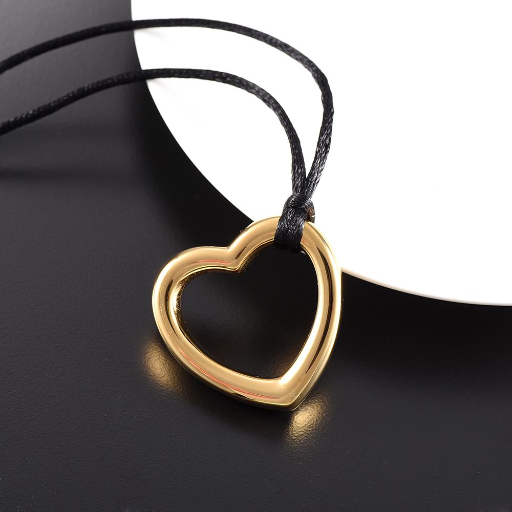 Cremation Necklace - Heart Shaped Modern Cremation Urn Necklace