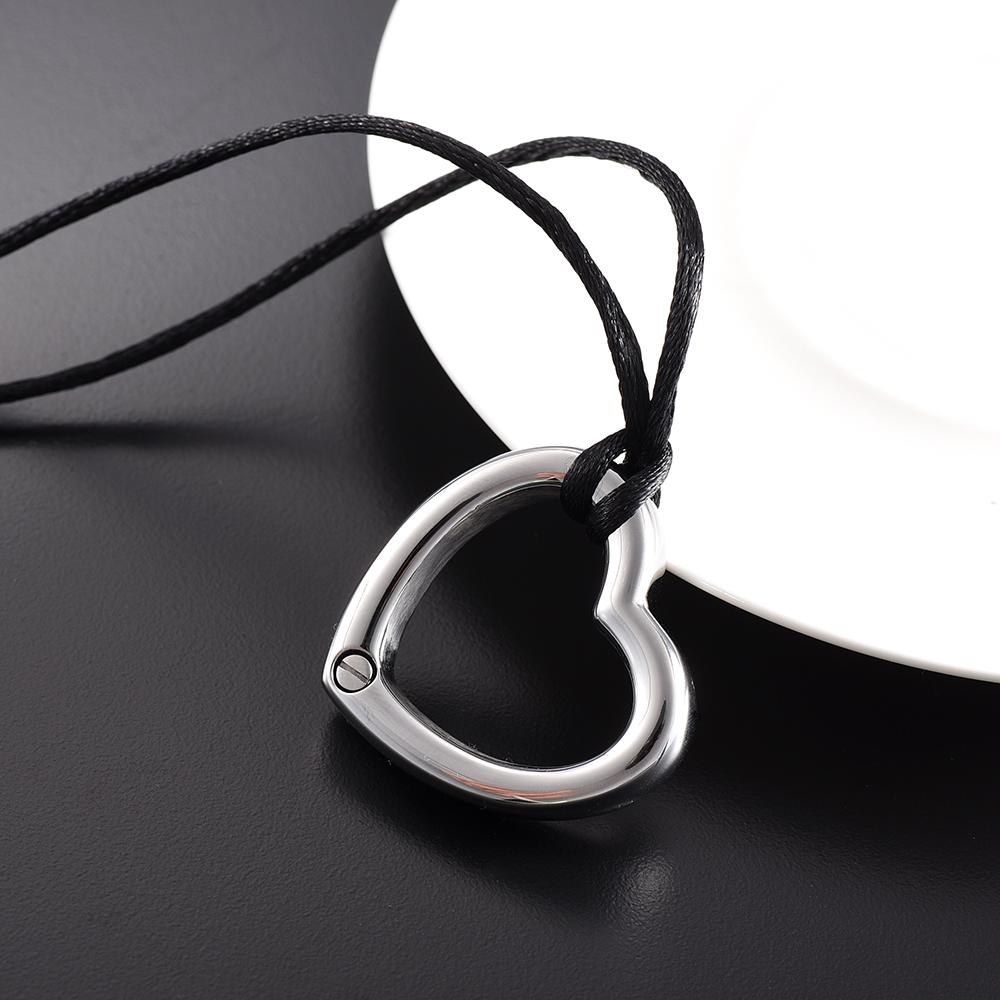 Cremation Necklace - Heart Shaped Modern Cremation Urn Necklace