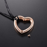 Cremation Necklace - Heart Shaped Modern Cremation Urn Necklace