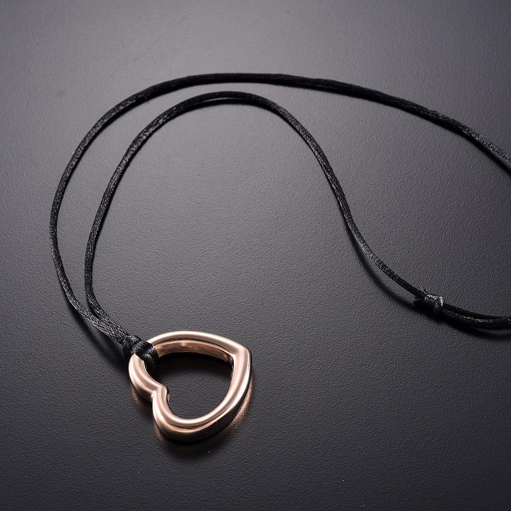 Cremation Necklace - Heart Shaped Modern Cremation Urn Necklace