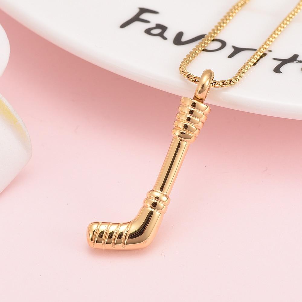 Cremation Necklace - Hockey Stick Cremation Urn Necklace