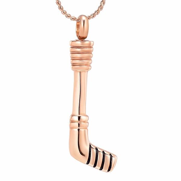 Cremation Necklace - Hockey Stick Cremation Urn Necklace