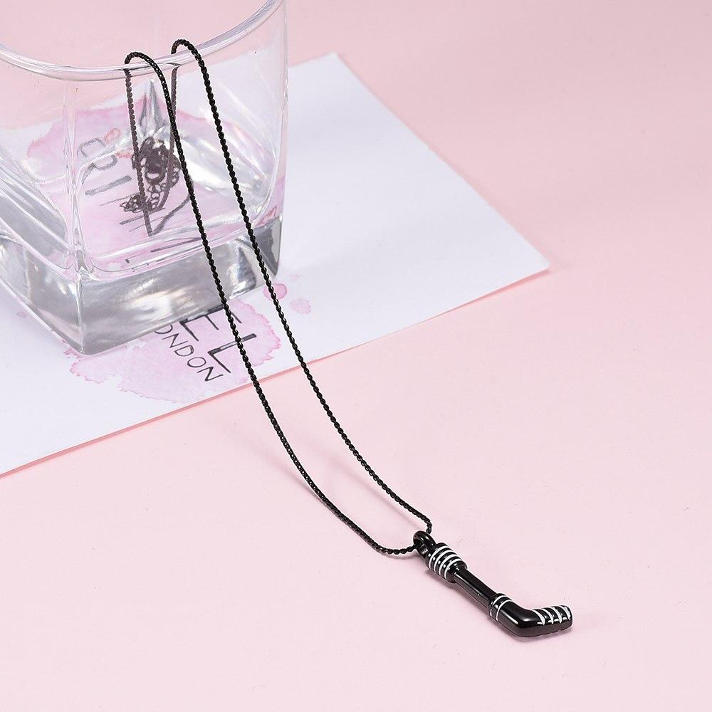 Cremation Necklace - Hockey Stick Cremation Urn Necklace