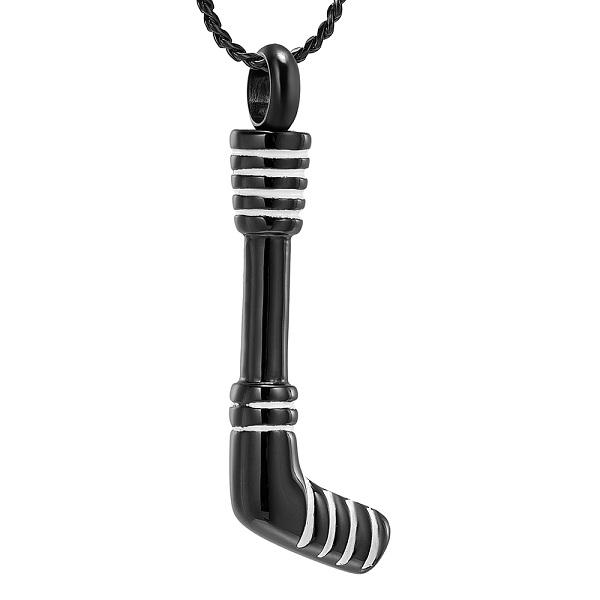 Cremation Necklace - Hockey Stick Cremation Urn Necklace