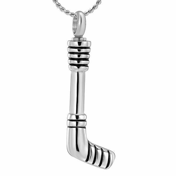 Cremation Necklace - Hockey Stick Cremation Urn Necklace