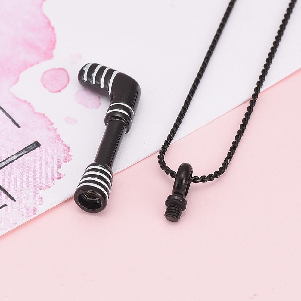 Cremation Necklace - Hockey Stick Cremation Urn Necklace