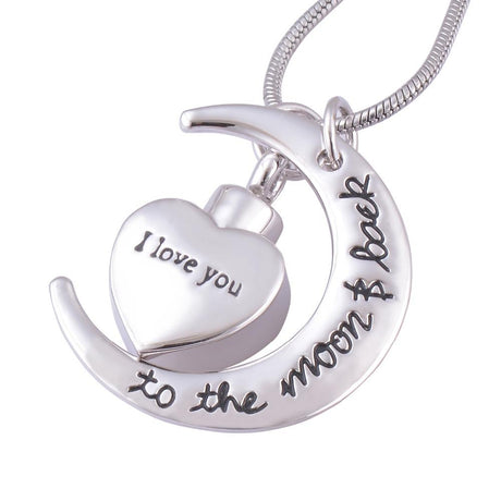 Unwritten I Love You to the Moon and Back Heart Charm Pendant Necklace in  Sterling Silver - Macy's
