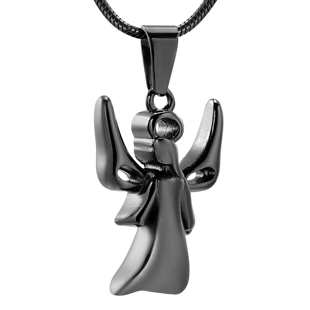 Cremation Necklace - Infinity Angel With Wings Cremation Urn Necklace