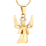 Cremation Necklace - Infinity Angel With Wings Cremation Urn Necklace