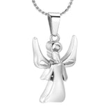 Cremation Necklace - Infinity Angel With Wings Cremation Urn Necklace