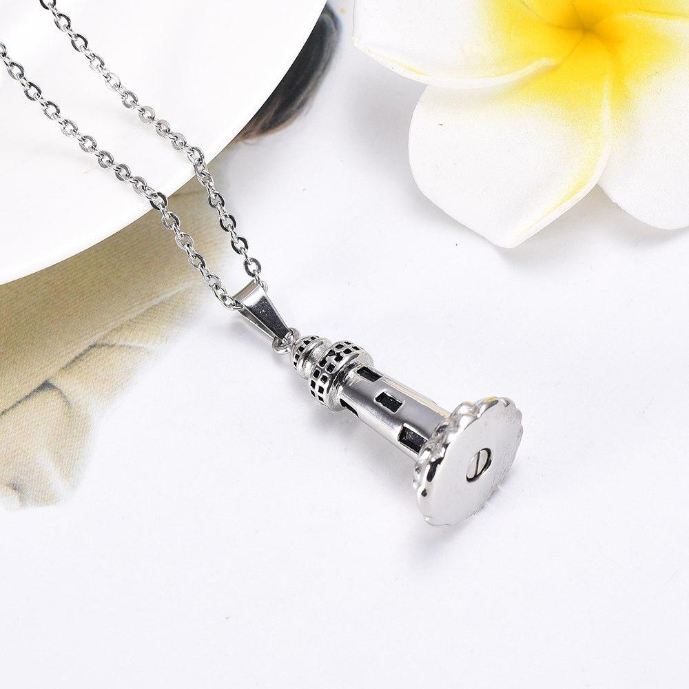 Cremation Necklace - Lighthouse Cremation Urn Necklace