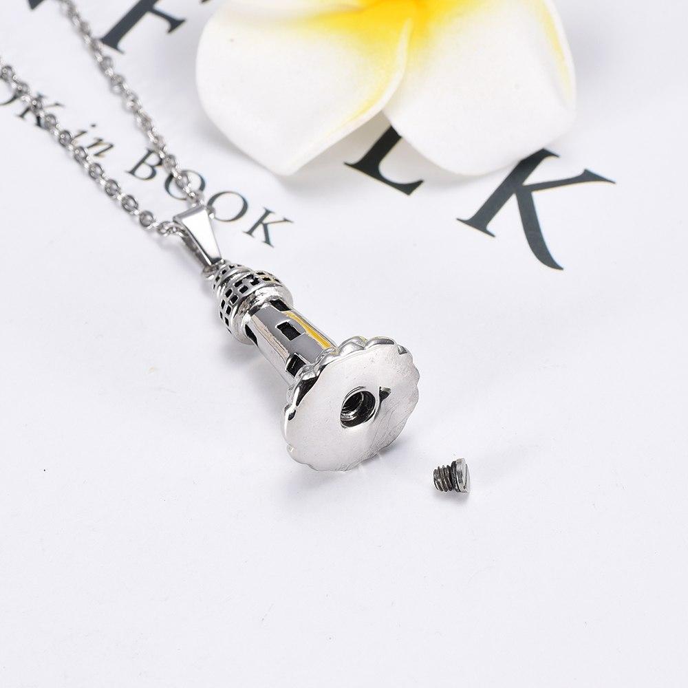 Cremation Necklace - Lighthouse Cremation Urn Necklace