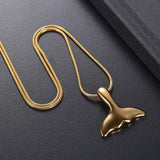Cremation Necklace - Mermaid Tail Cremation Urn Necklace
