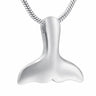 Cremation Necklace - Mermaid Tail Cremation Urn Necklace
