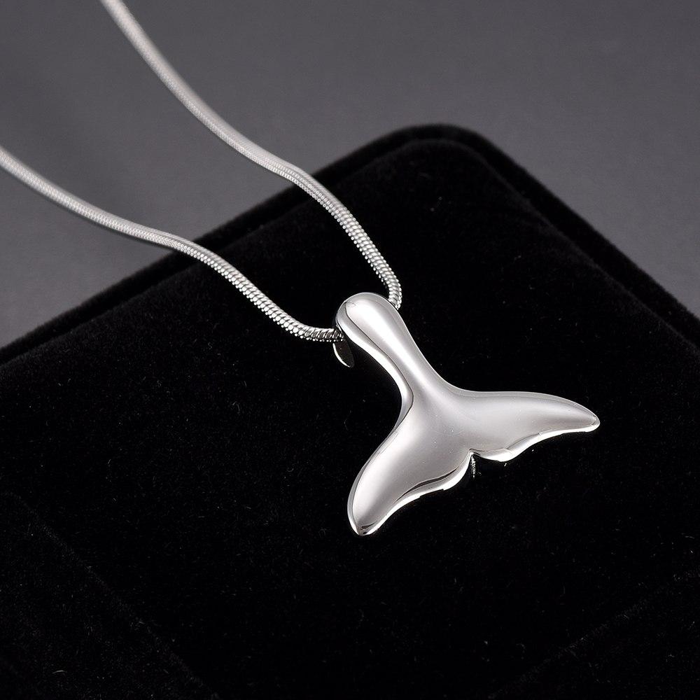 Cremation Necklace - Mermaid Tail Cremation Urn Necklace