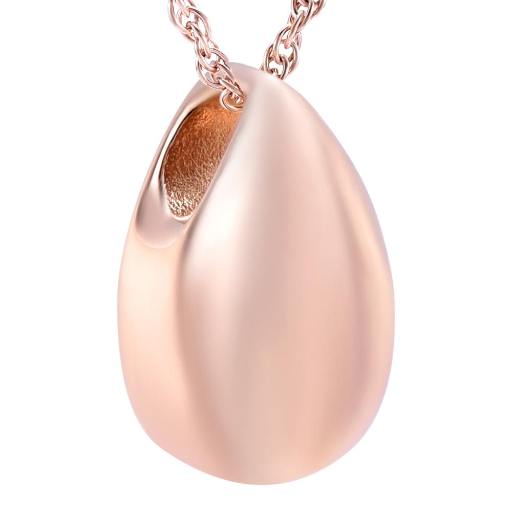 Cremation Necklace - Modern Little Teardrop Cremation Urn Necklace