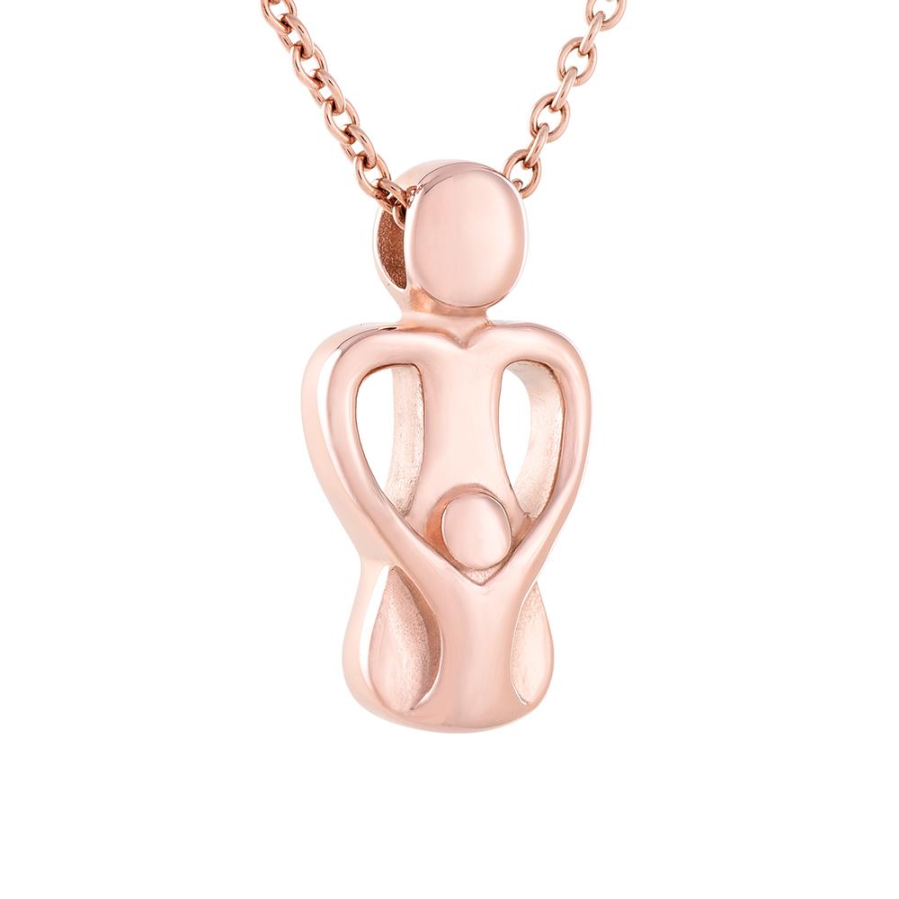 Cremation Necklace - Mom & Child Cremation Urn Necklace