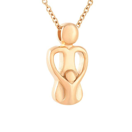 Mom Child Cremation Jewelry Ash Necklace Cherished Emblems